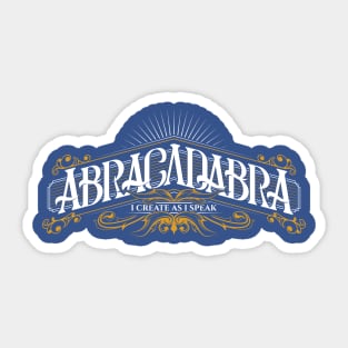 Abracadabra Sticker